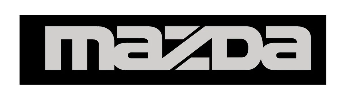 Mazda Tailgate Vinyl Sticker - Silver