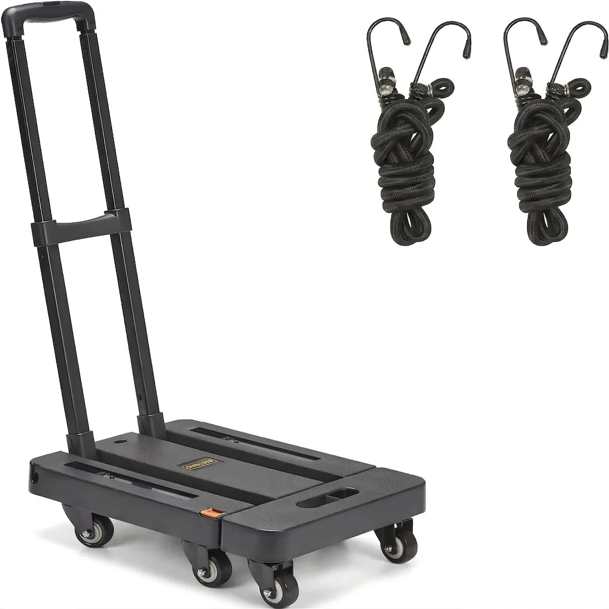 200KGS Heavy Duty Trolley Luggage Cart Foldable Hand Truck with 6 Wheels