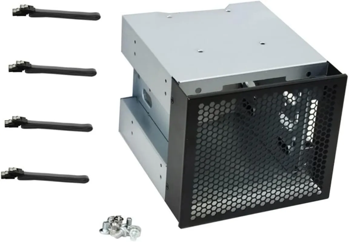 Hard Drive Cage for Expandable Bay Storage Optimal Heat Dissipation Fits