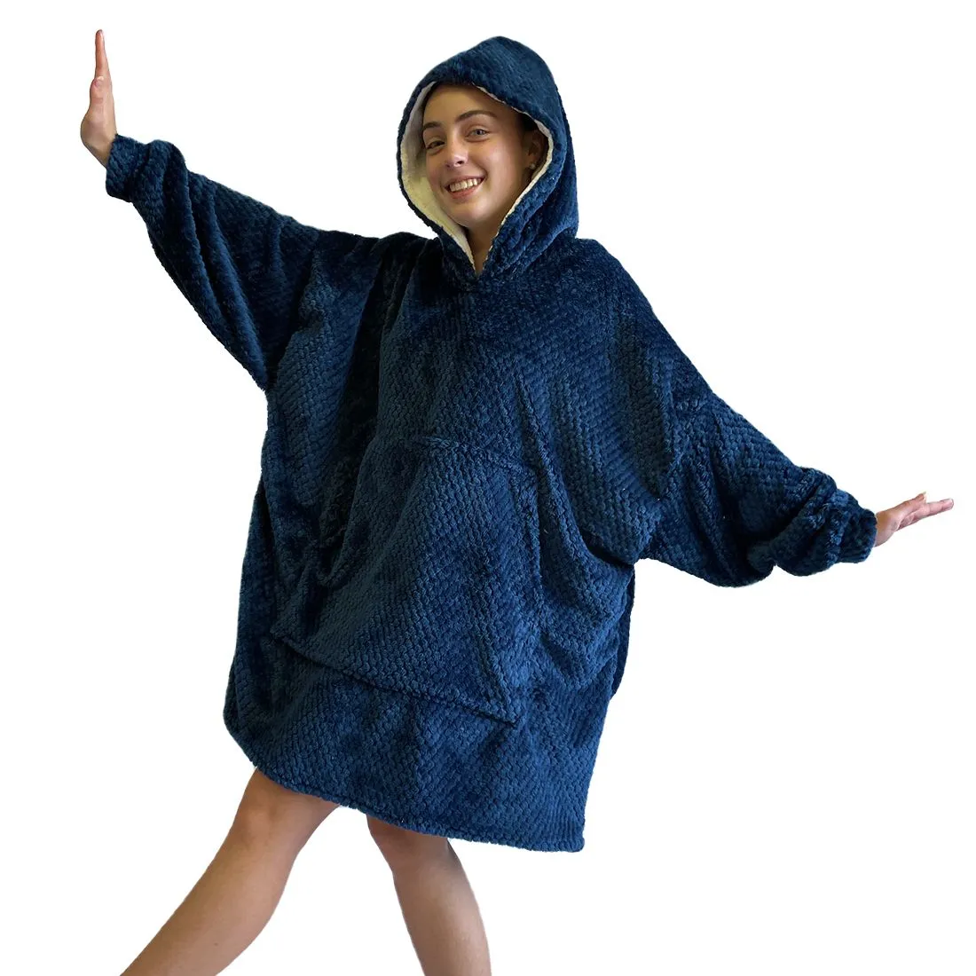 Oversized Fleece Blanket Hoodie