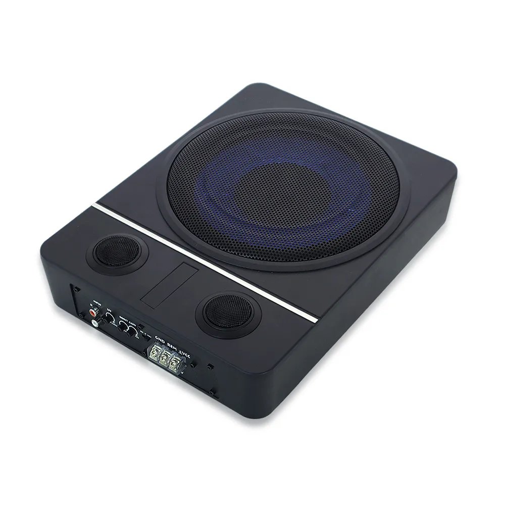 10"1200W Under Seat Car Subwoofer Built-in Amp High Power Pure Bass Speaker