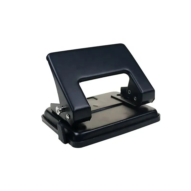 Office drilling machine 2-hole desktop A4 hole drilling machine - Black