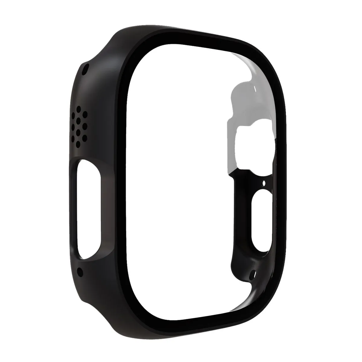 Tempered Glass Watch Case Compatible With Apple Watch Ultra 49mm & Apple Watch Ultra 2 - Black