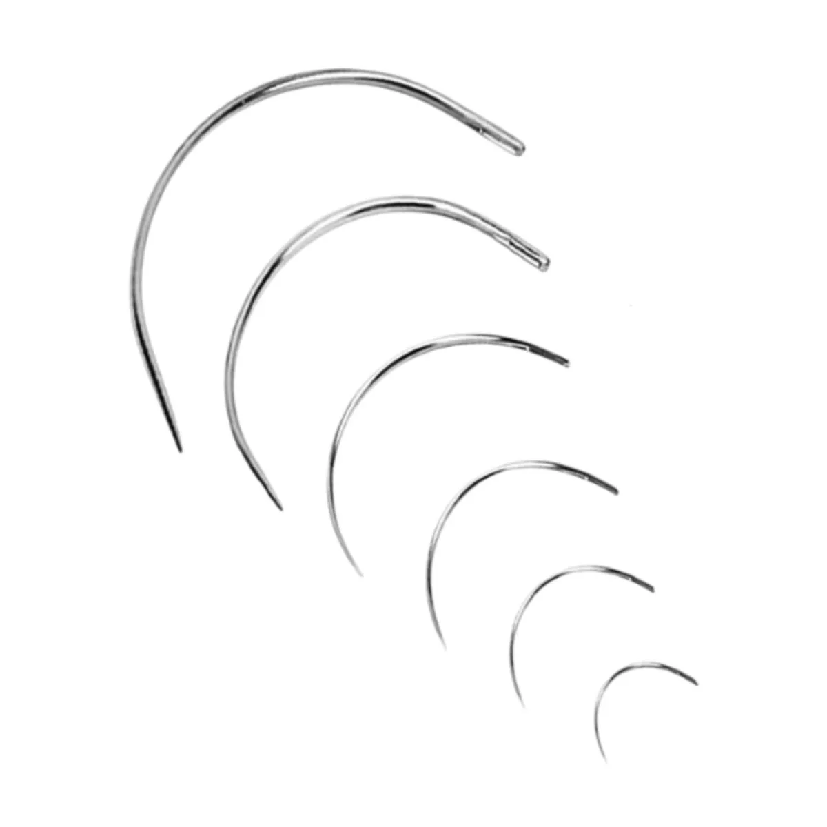12Pcs Curved Hand Sewing Pins Set Weaving Pins Needlework Repairing Home