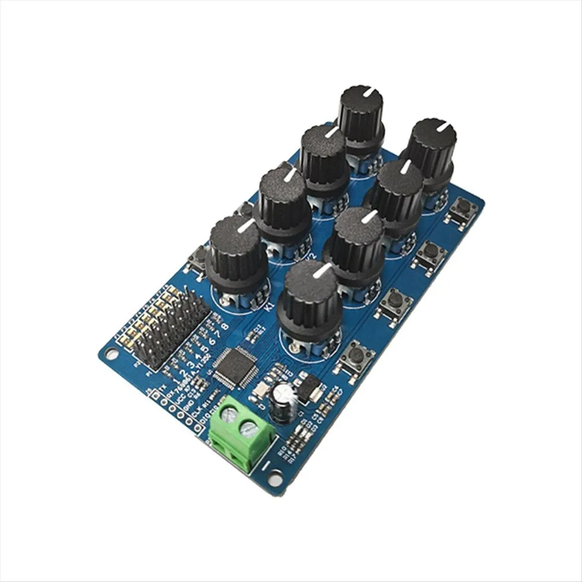8Ch Rotary Knob Servo Driver 8-Way Controller Board Servo Controller