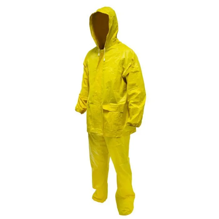 Rainsuit Rubberised Nylon Large Yel