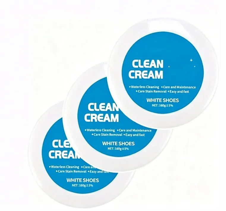 White Shoe Cleaner Cream with Sponge Applicator 3 Set