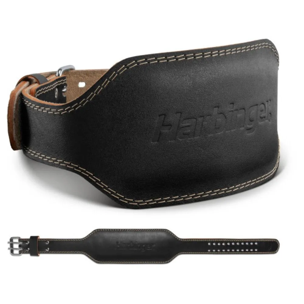 Harbinger Unisex Padded Leather 6-Inch Belt 2.0 for Support