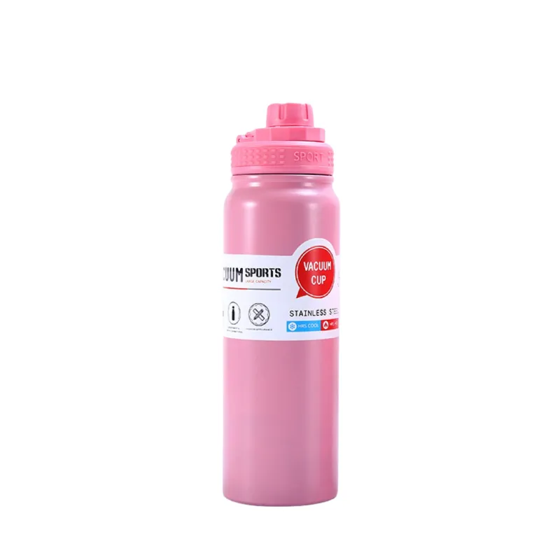800ml Stainless steel Flask-Vacuum insulated bottle - Pink
