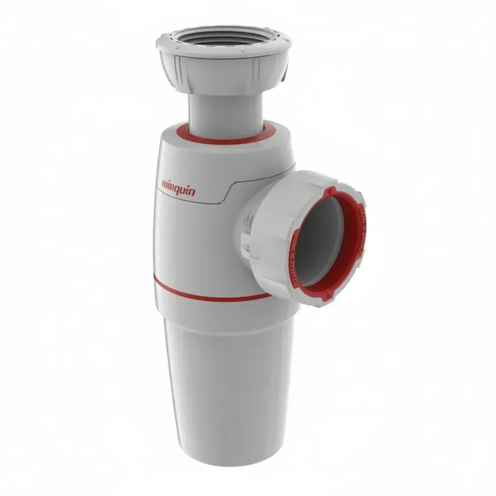 Wirquin Telescopic Bottle Trap 80mm for Sinks and Basins