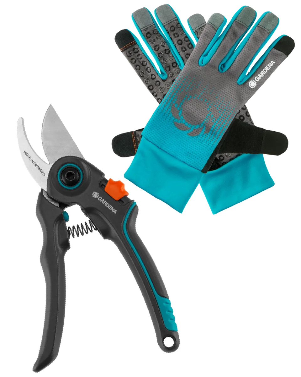 Gardena ExpertCut Secateurs Bypass - 22mm with Gloves