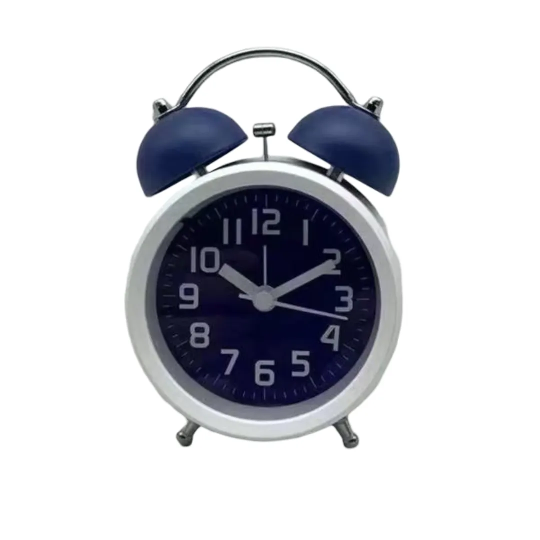 Alarm Clocks Round Bell Alarm Clock - Blue