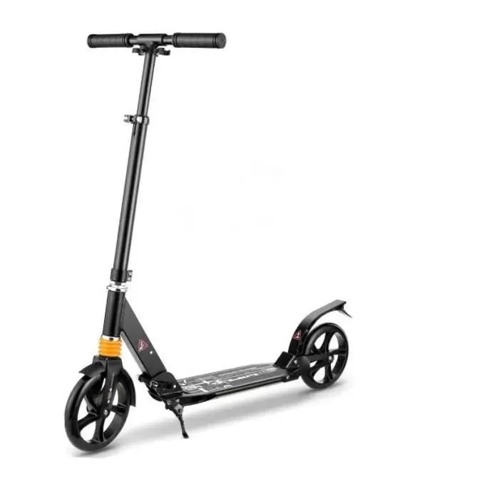 Scooters Children and Adults Foldable & Height Adjustable Scooters - Black