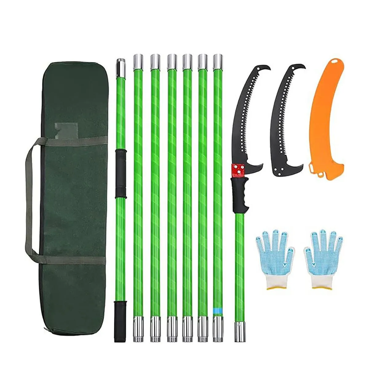 Pole Saws For Tree Trimming 26 FT Tree Pole Pruner Manual Branches Trimmer