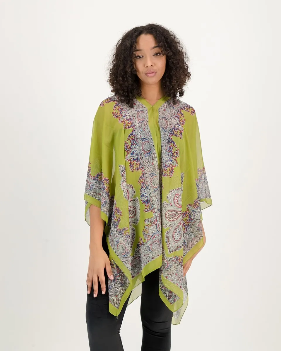 SKA Chiffon Kaftan Cover Up Scarf Beach Tops