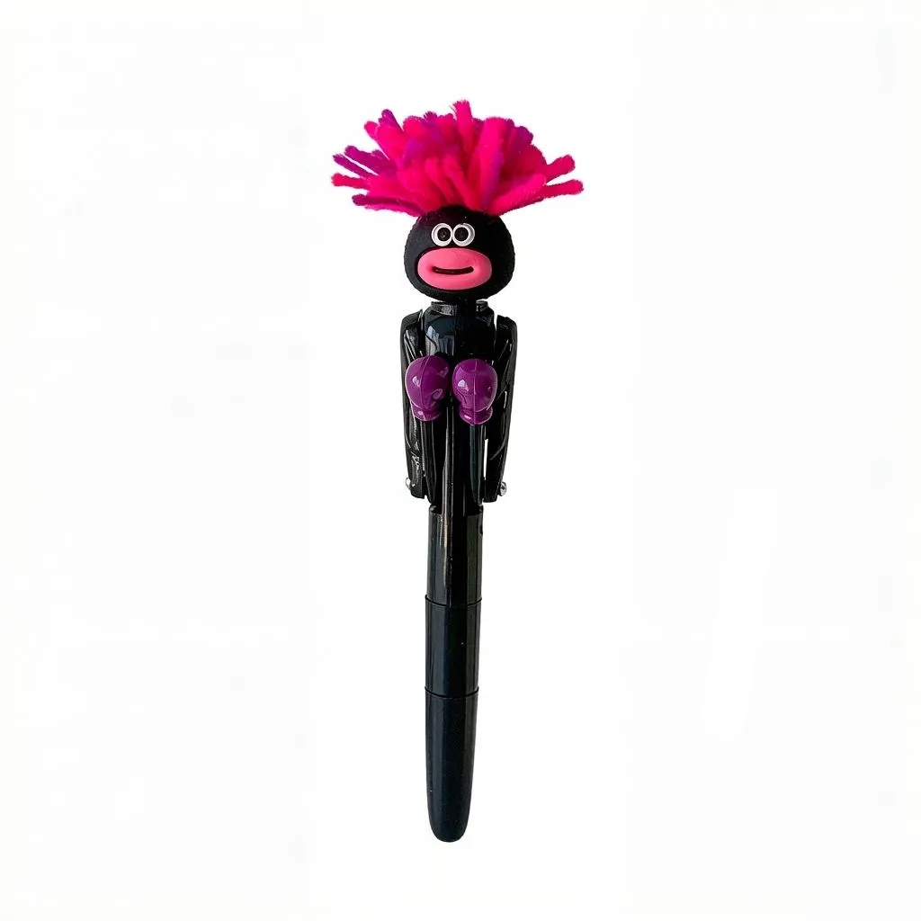 Funny BoxingPen Stress Relief ToyCreative Cartoon BallpointPen for Students - black