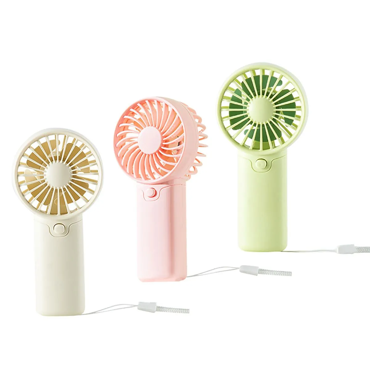 3PCS Battery Operated Mini Portable Fans Lightweight Handheld Fan