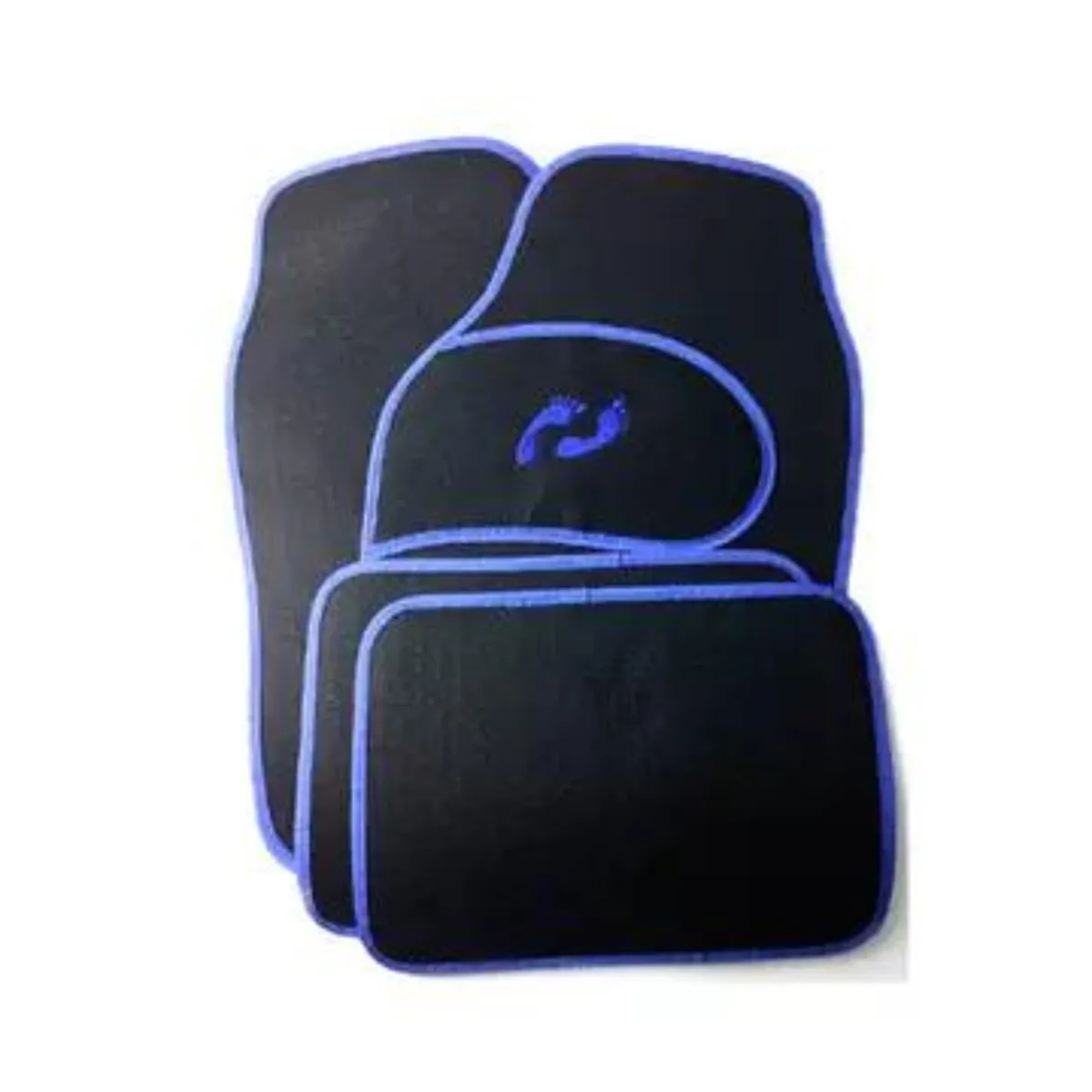 Universal Car Interior Floor Mats Car Floor Carpets Mats 4 Piece Set - Blue