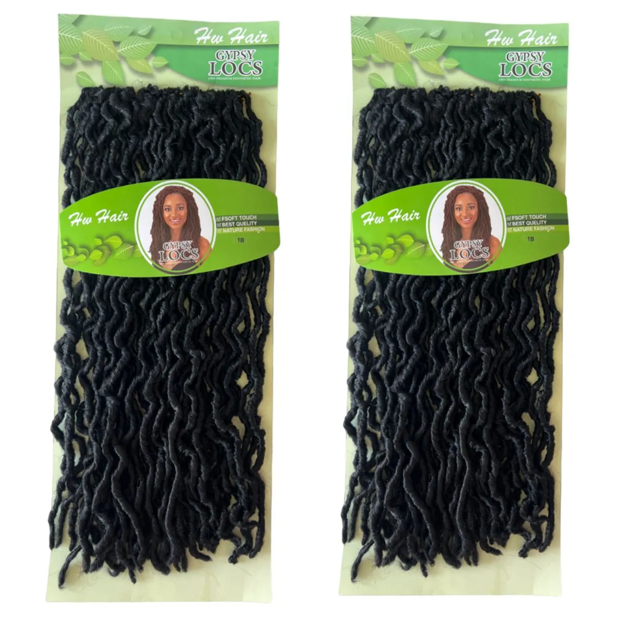 Gypsy Wavy Locs - Faux Locs - 20 Inch - (Pack of 2) - HW Hair - #1