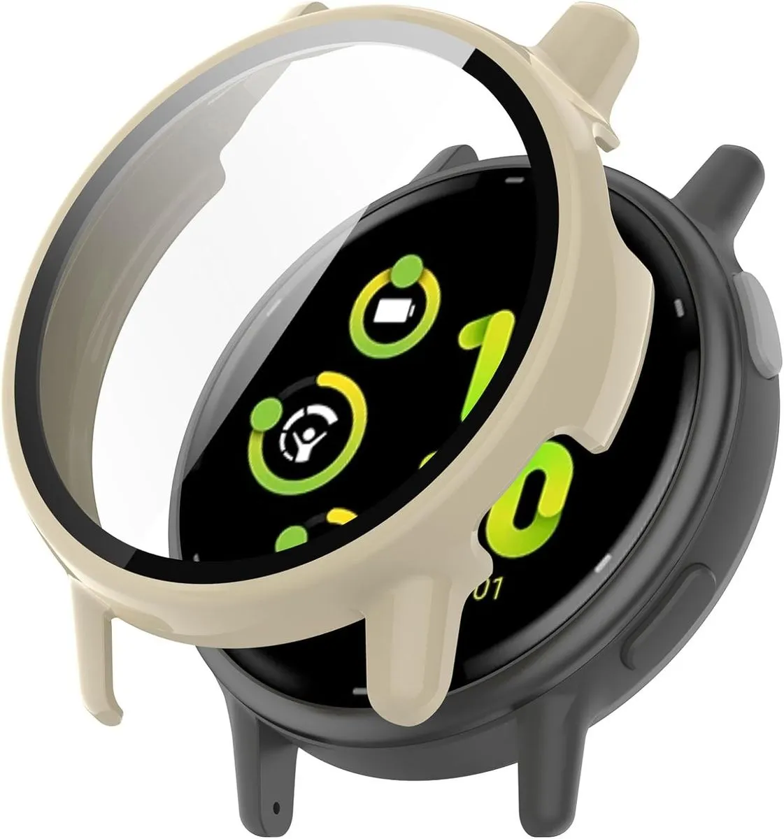 Full Protective Case Compatible with Garmin Vivoactive 5 - Beige
