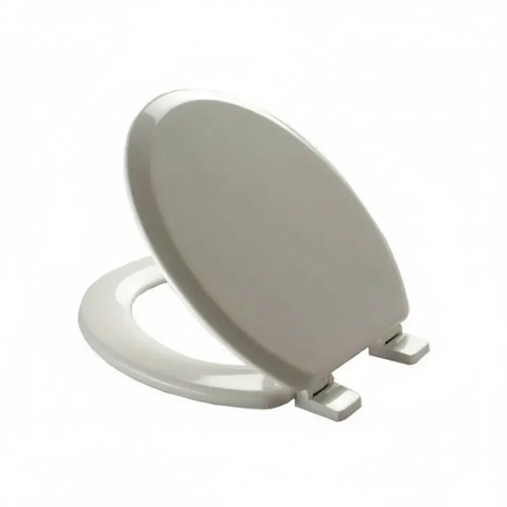 Wooden Toilet Seat with Universal Plastic Hinge - Cheeky Design
