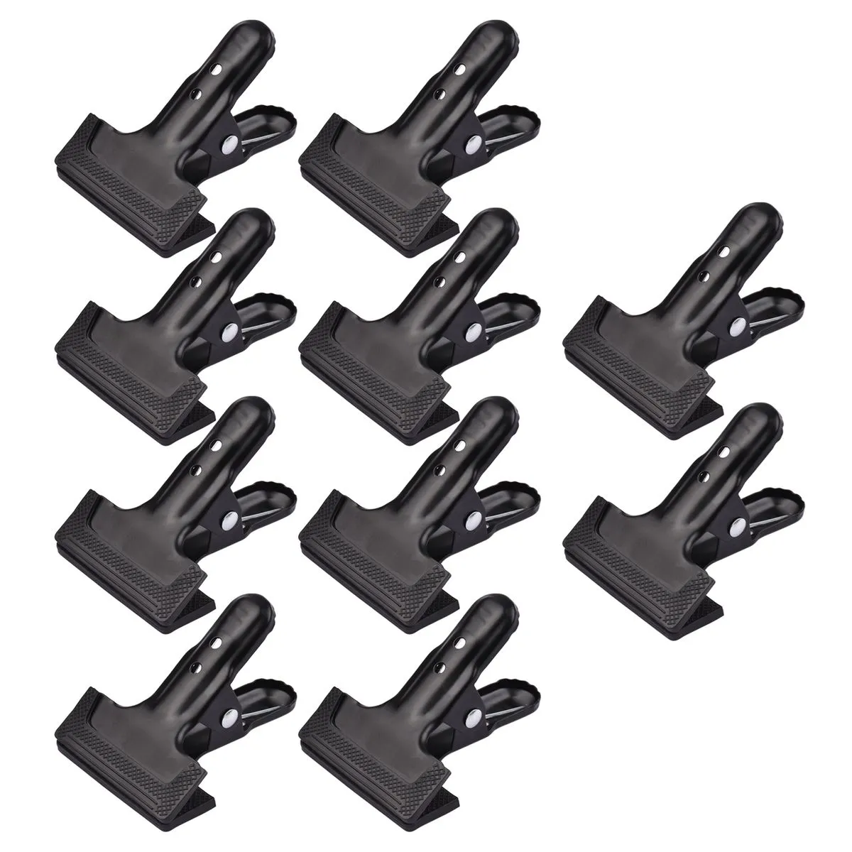 10 Pieces Photography Backdrop Clamps with Rubber Protection
