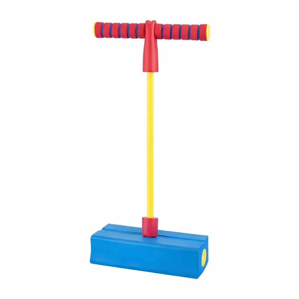 Squeaky Foam Pogo Hopper Toy for Kids Balance Training & Outdoor Fun - Blue