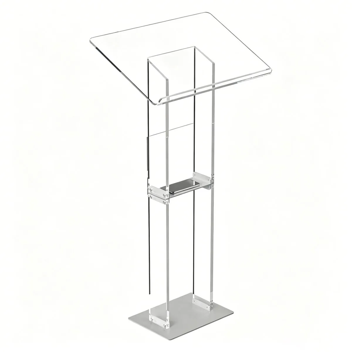 Acrylic Podium Pulpit For Church Classroom Wedding 60 X 40 X 110cm