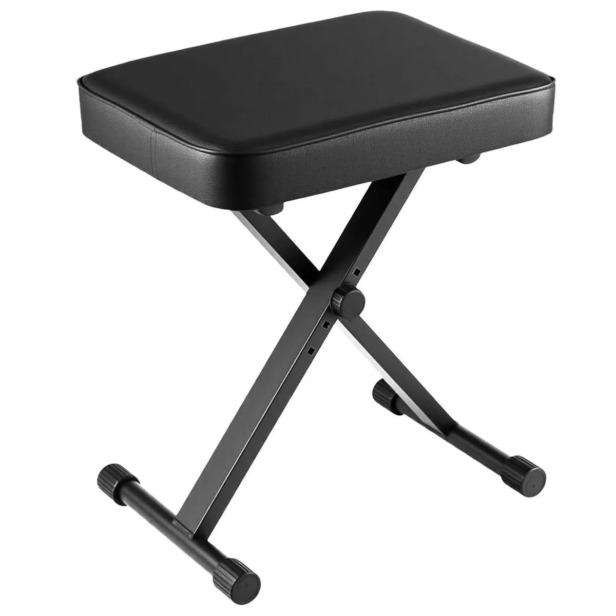 Adjustable Height Padded Folding Piano Bench Keyboard Stool