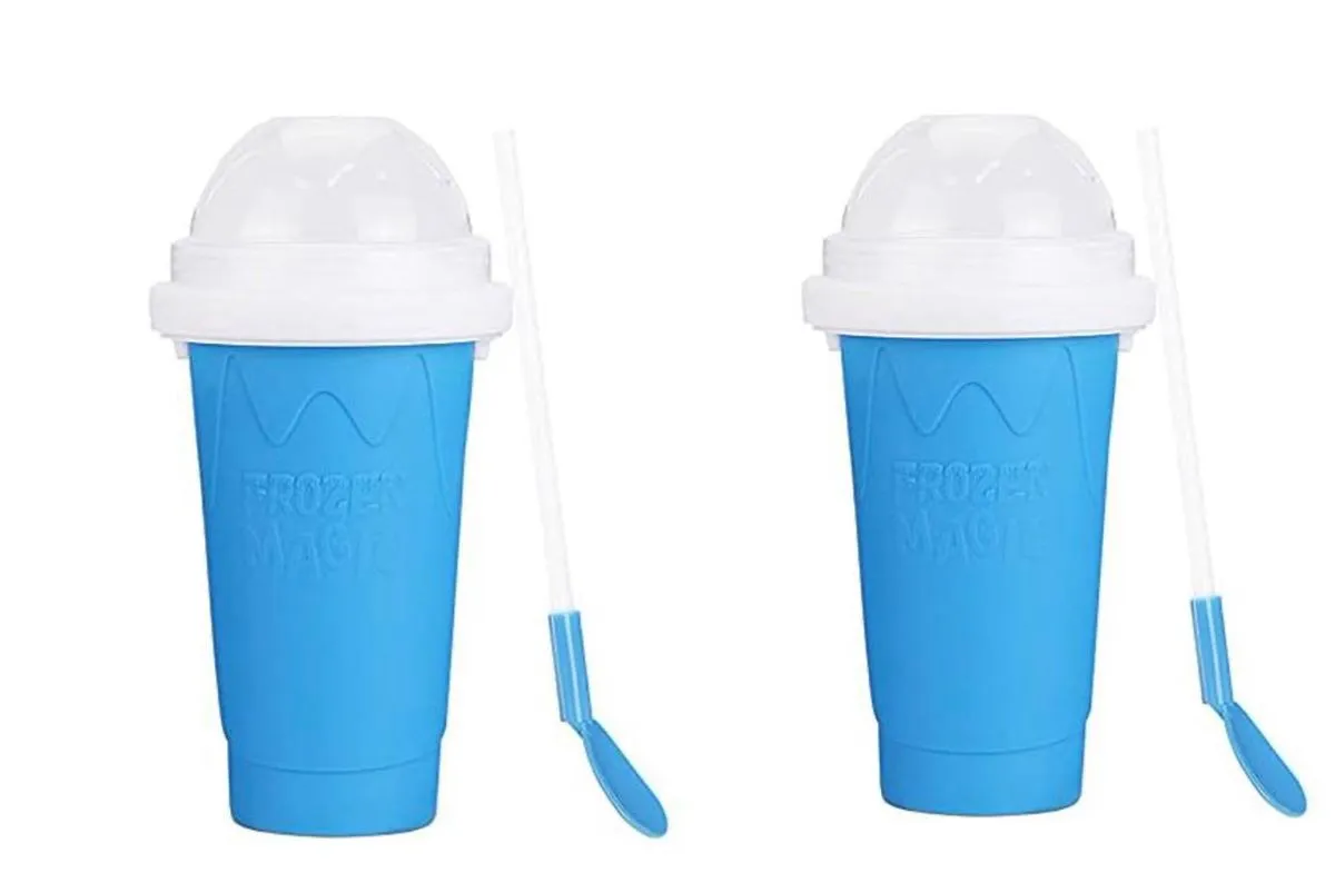 2 X Slushy Maker Cup - DIY Slushy Maker - Blue