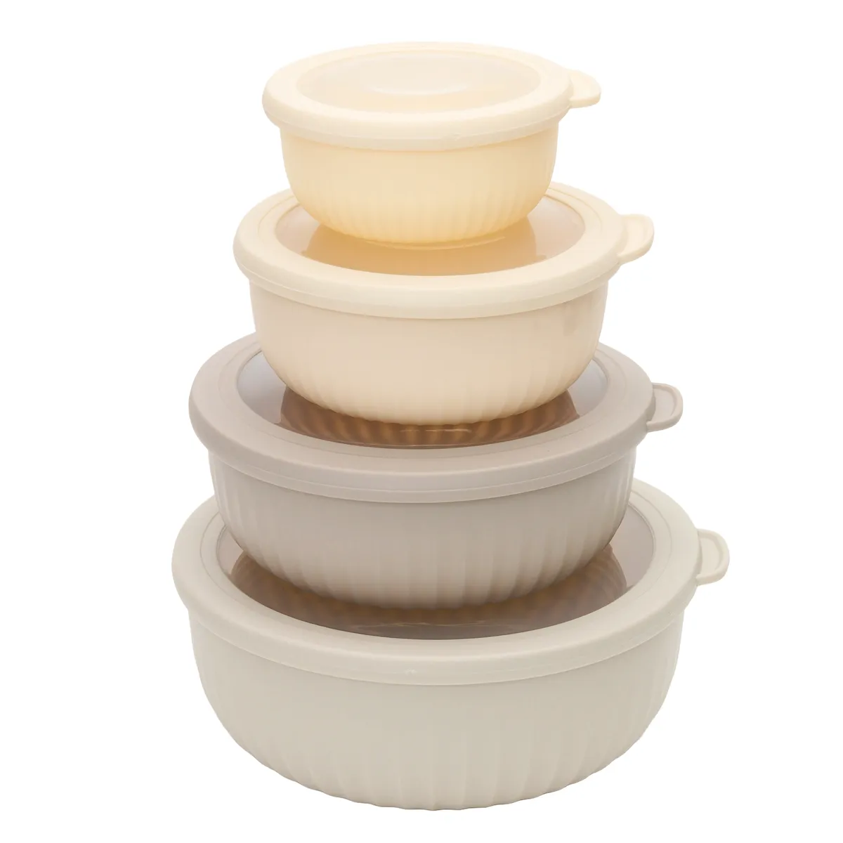 Storinity Air Tight Nesting Bowls with Lids - 8 Piece