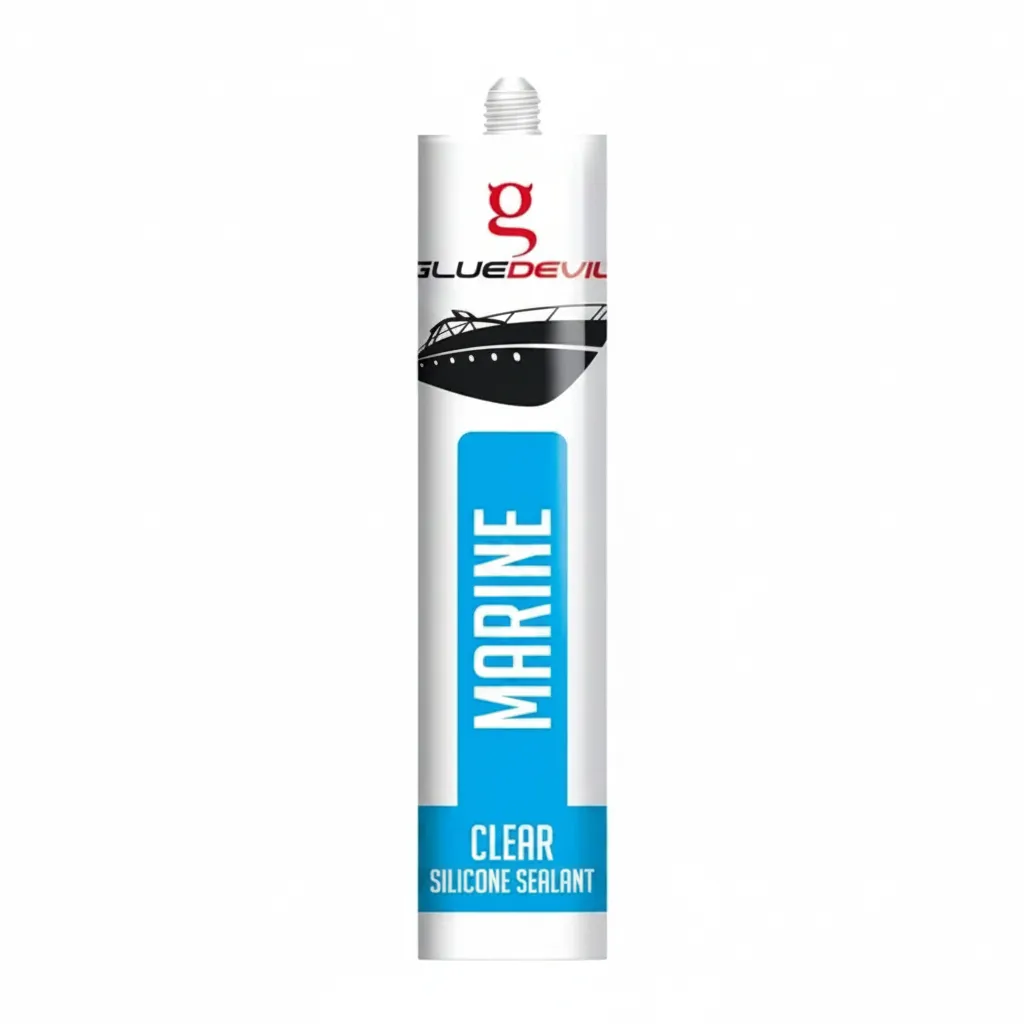 Gluedevil Clear Silicone Sealant 280ml for Marine Applications
