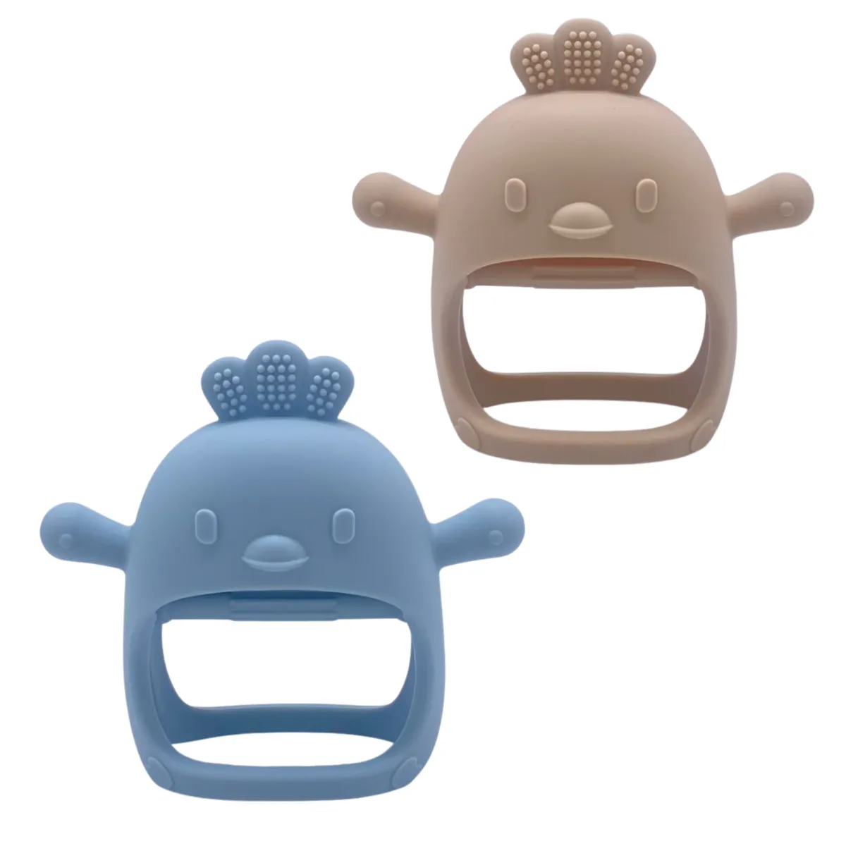 Bestby-2 Piece Silicone Baby Teething Pacifier Toys for 0- 36 Months