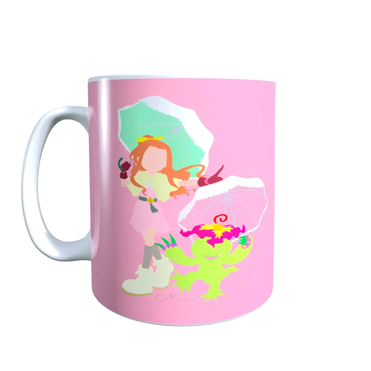 Mimi & Palmon Dancing - Digimon Themed Coffee Mug