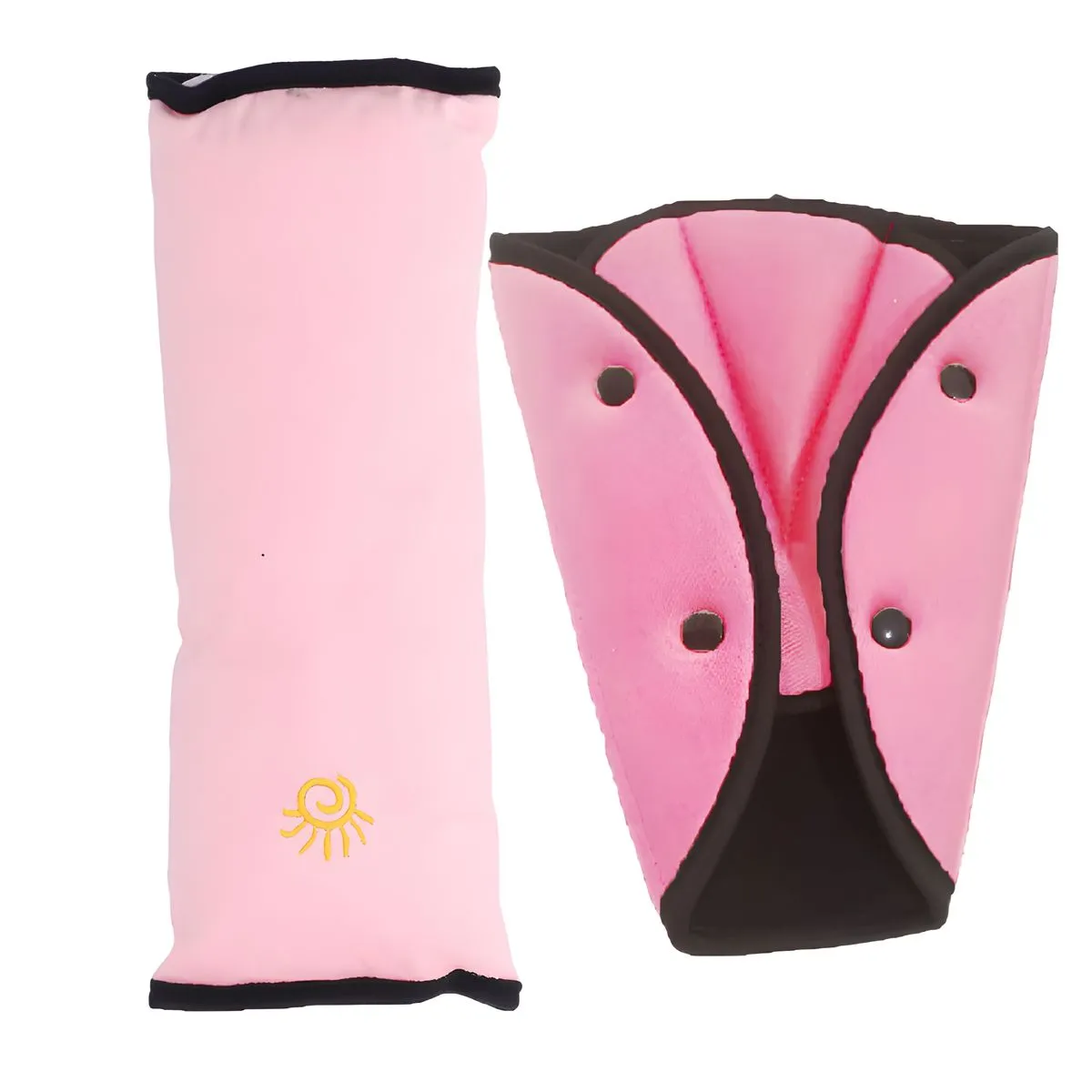 2in1 Child Safety Belt Pillow + Car Safety Belt Adjuster - Pink