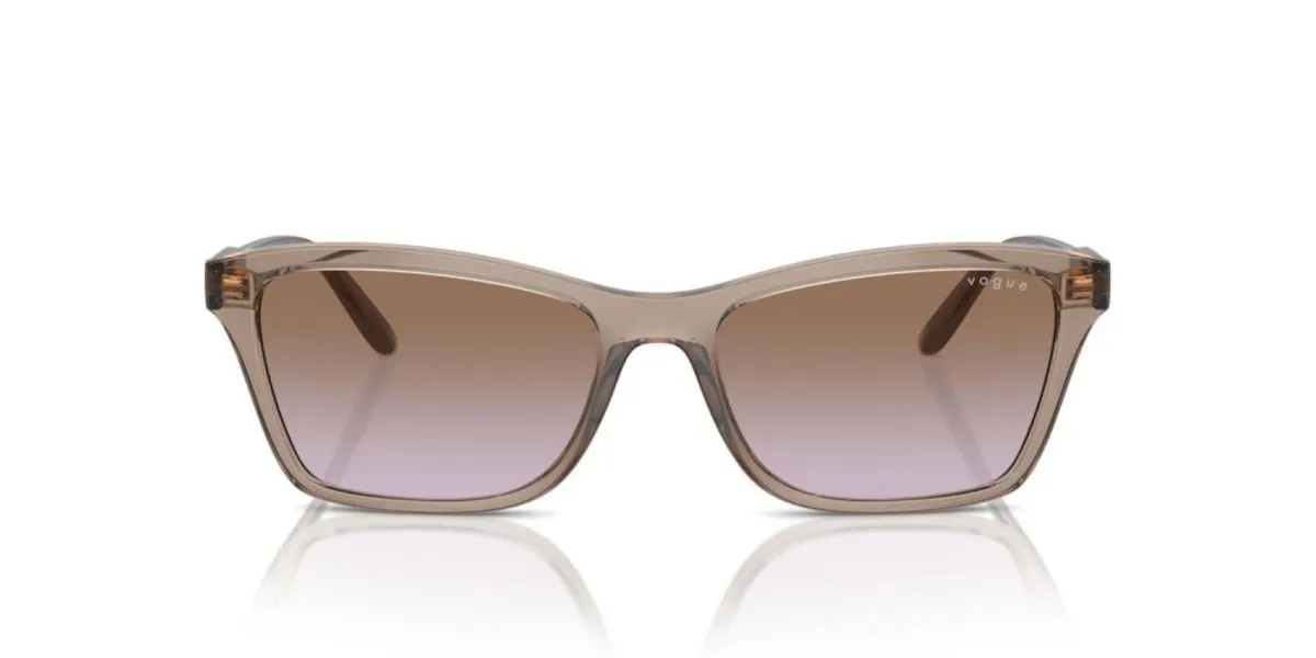 Vogue Womens Pillow Sunglasses VO5551S - Transparent Brown