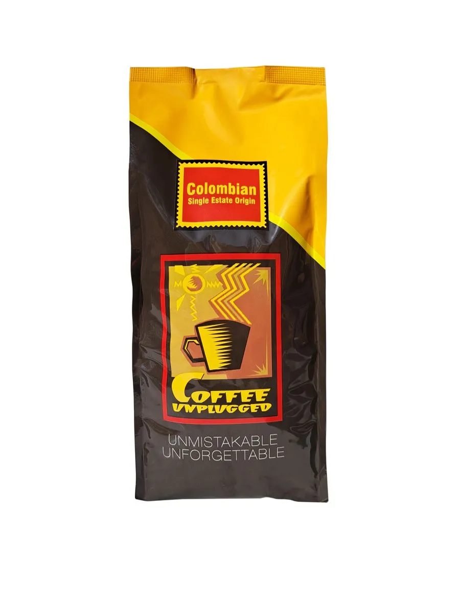 Coffee Unplugged 1kg Colombian Single Origin Estate Beans