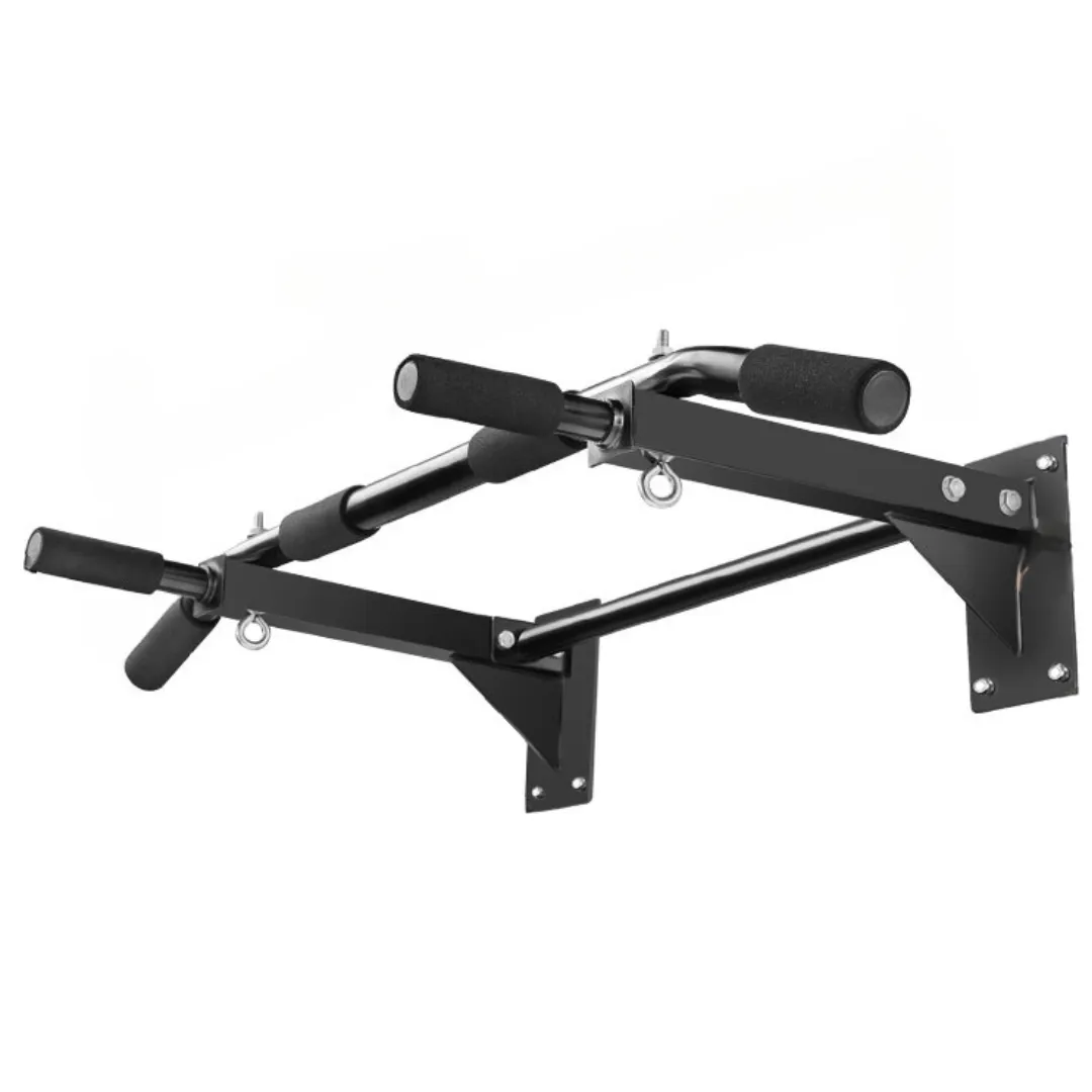 Pull Up Bar V2 - Additional Cross Support - 1818 Fitness - Black