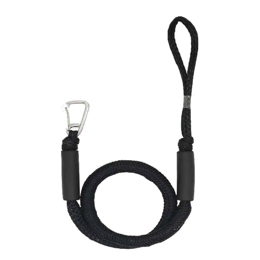 Camping Black Watercraft Bungee Dock Lines Rope Boat -170cm