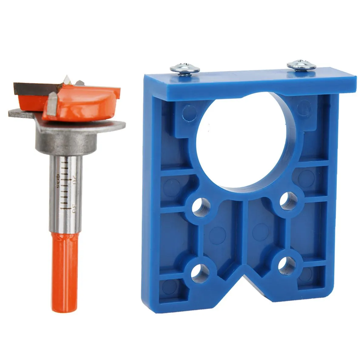 Door Hinge Hole Opener, 35mm Drilling Guide Jig Compatible with Cabinet