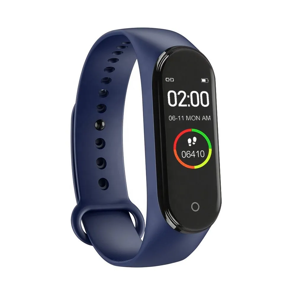 Smart Watch Heart Rate Monitor Tracker Fitness Sports Watch M4 - Blue