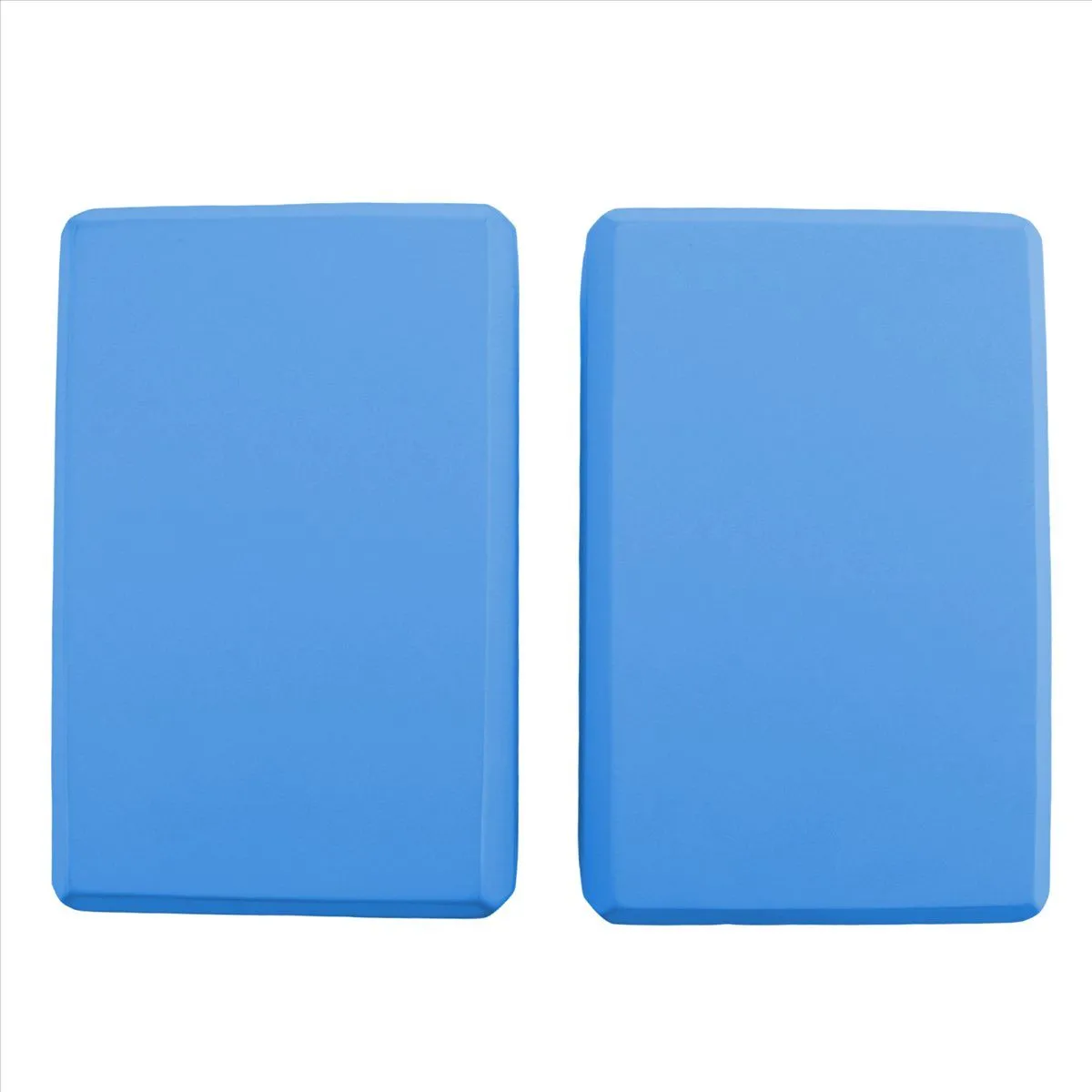 Yoga Blocks 2 Pack Eva Foam Yoga Block Exercise Bricks Blue