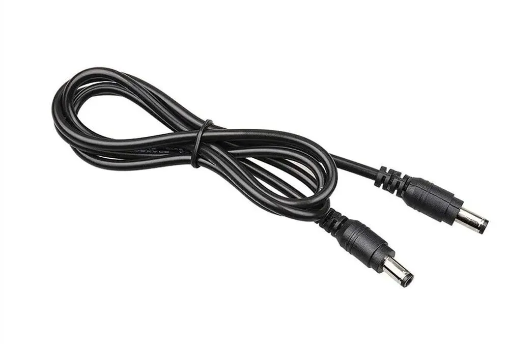 12V Male to Male DC 5.5mm / 2.1mm Power Extender Cable - 2M