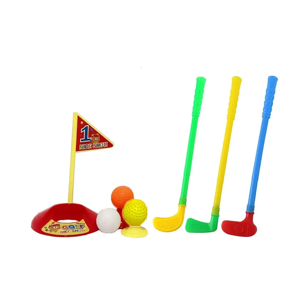 Plastic Golf Clubs Educational Golf Toys Sets for Toddlers Kids