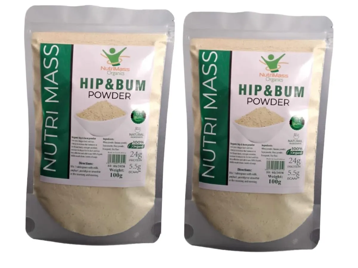 Nutri Mass - Organic Hip And Bum Powder 100g x 2