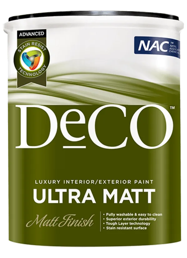 Deco Ultra Matt Paint 5L-5 Litre - White