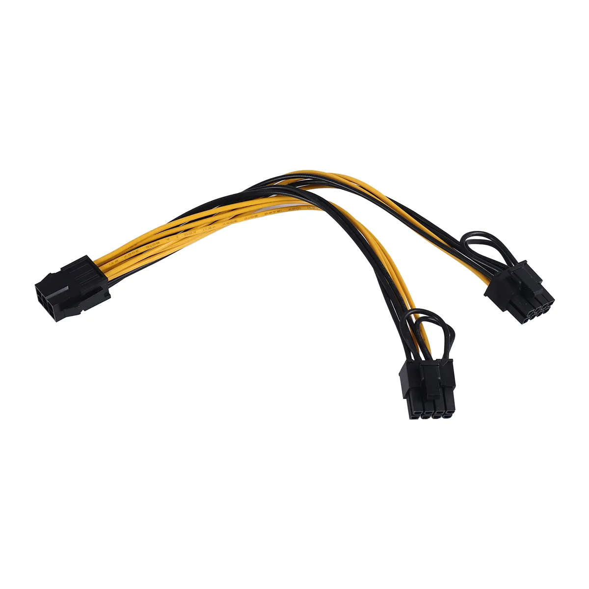Pci-E Pci Express 6Pin Female To Dual Dual 2-Port 8Pin (6 + 2Pin)Male