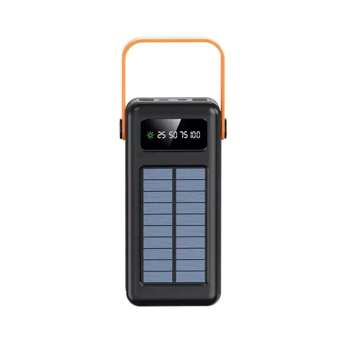 40000MaH Solar Charging Power Bank with built in 4-in1 Charging Cables