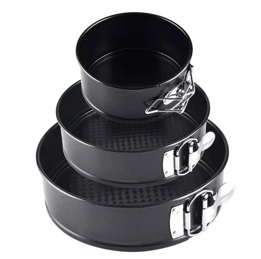 3 Non-Stick Pan Cake Mould Carbon Steel Round Pan