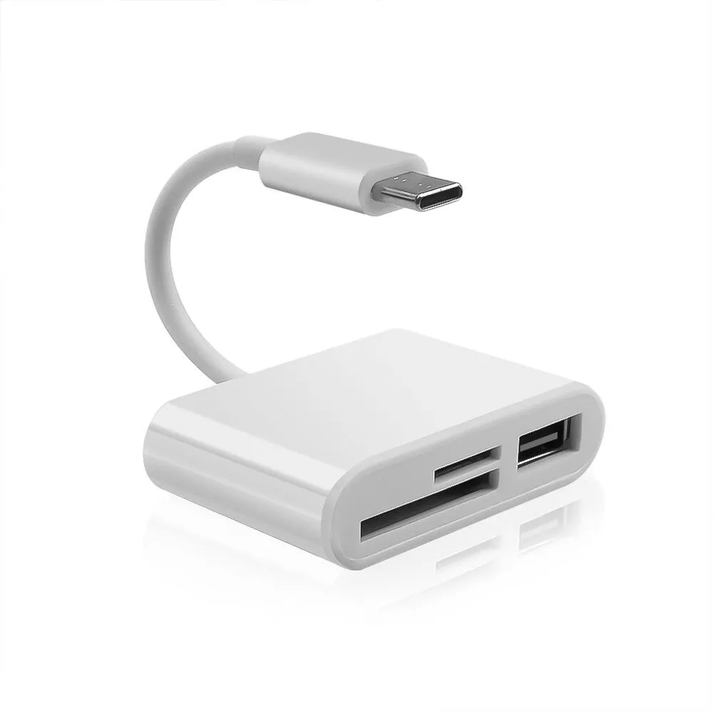 USB-5 Type C 3 in 1 Card Reader OTG Converter